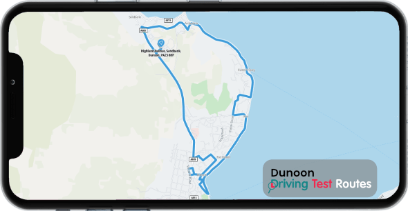 Dunoon Driving Test Route Map