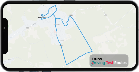 Duns Driving Test Route Map
