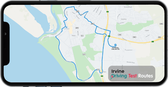 Irvine Driving Test Route Map