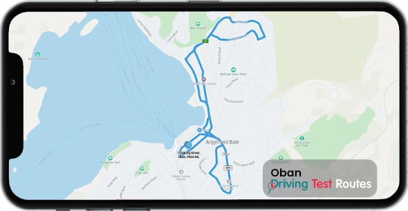 Oban Driving Test Route Map
