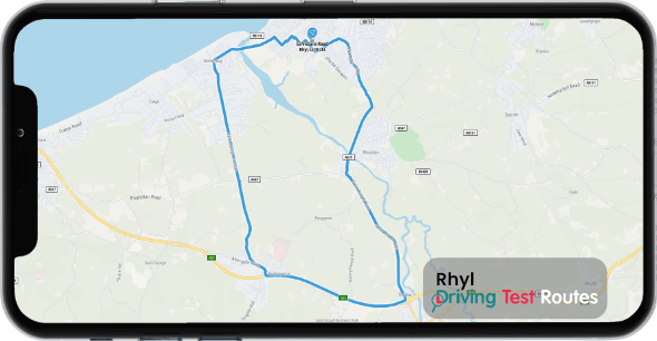 Rhyl Driving Test Route Map