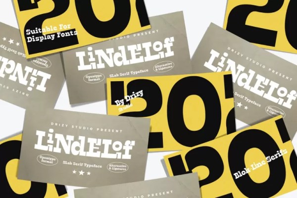 Lindelof – Slab Serif Typeface Font