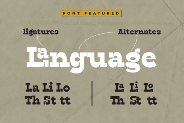 Lindelof – Slab Serif Typeface Font