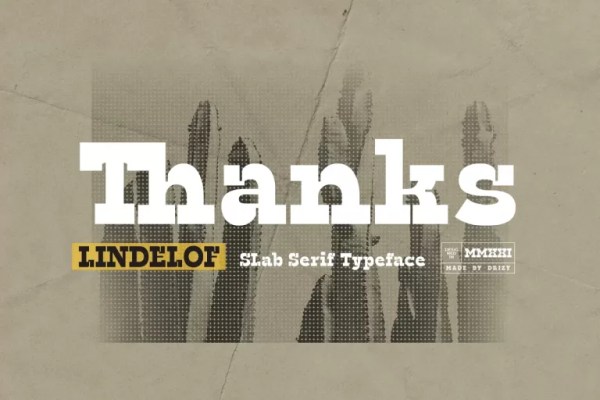 Lindelof – Slab Serif Typeface Font