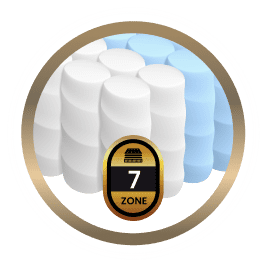 7 Zone Individual Barrel Pocketed Spring System