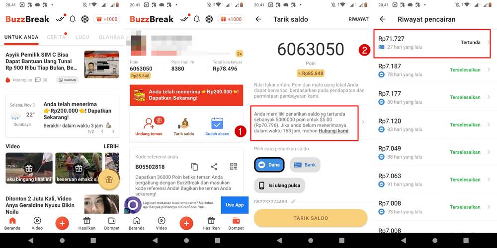 Cara Menggunakan Buzzbreak Dan Apakah Buzzbreak Aman Oleh karena itu aplikasi berani membayar Anda dengan membaca berita.