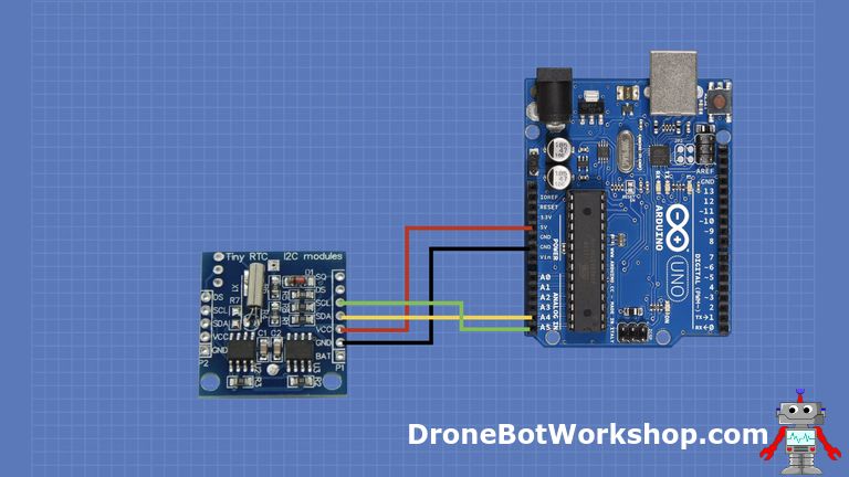 Using a Real Time Clock with Arduino | DroneBot Workshop