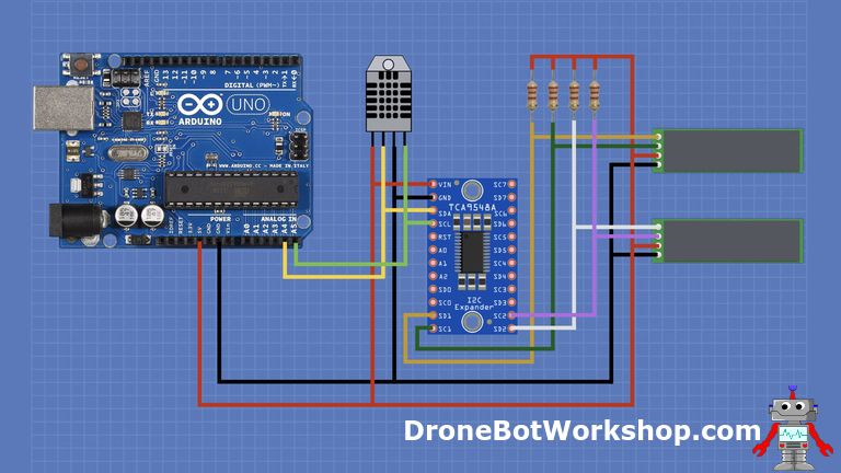 Multiple I2C Buses with an Arduino and TCA9548A Module