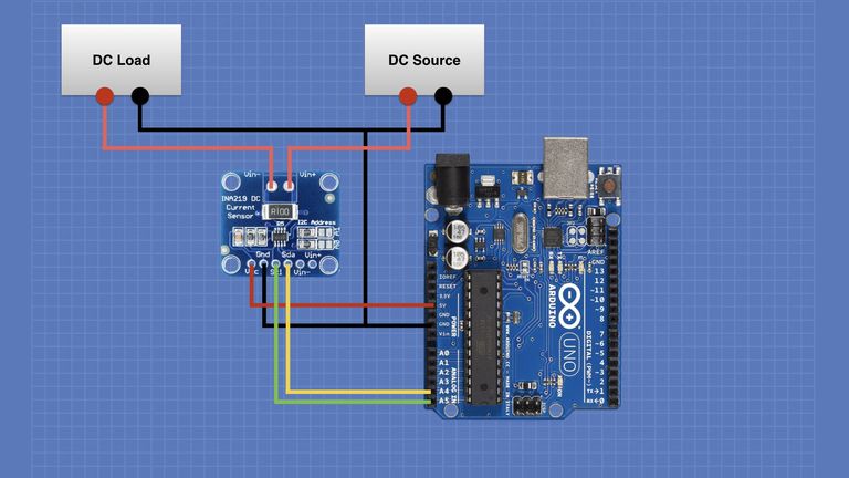 Measure DC Voltage and Current with an Arduino