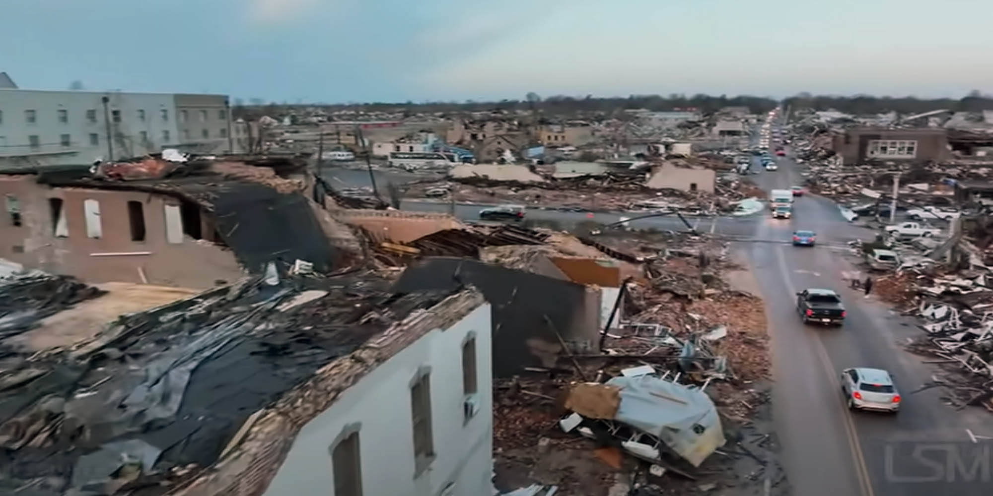 Drone video captures Kentucky tornado devastation - DroneDJ