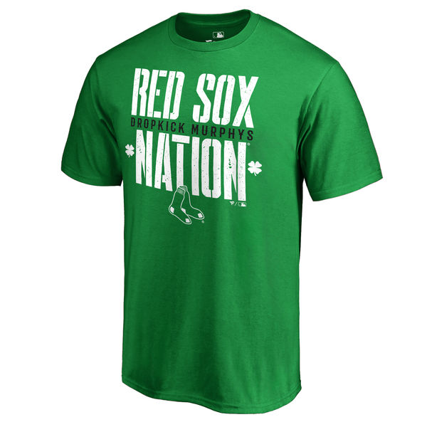 Men's Boston Red Sox Fanatics Branded Kelly Green Dropkick Murphys Red Sox Nation T-Shirt