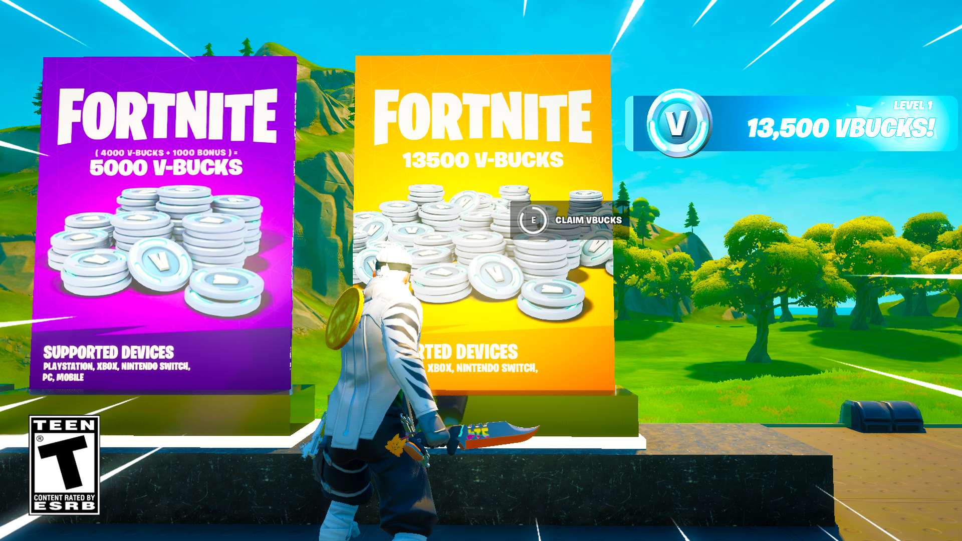 Fortnite 13 500 Vbucks Fortnite Creative Map Code Dropnite Mapimg8710 