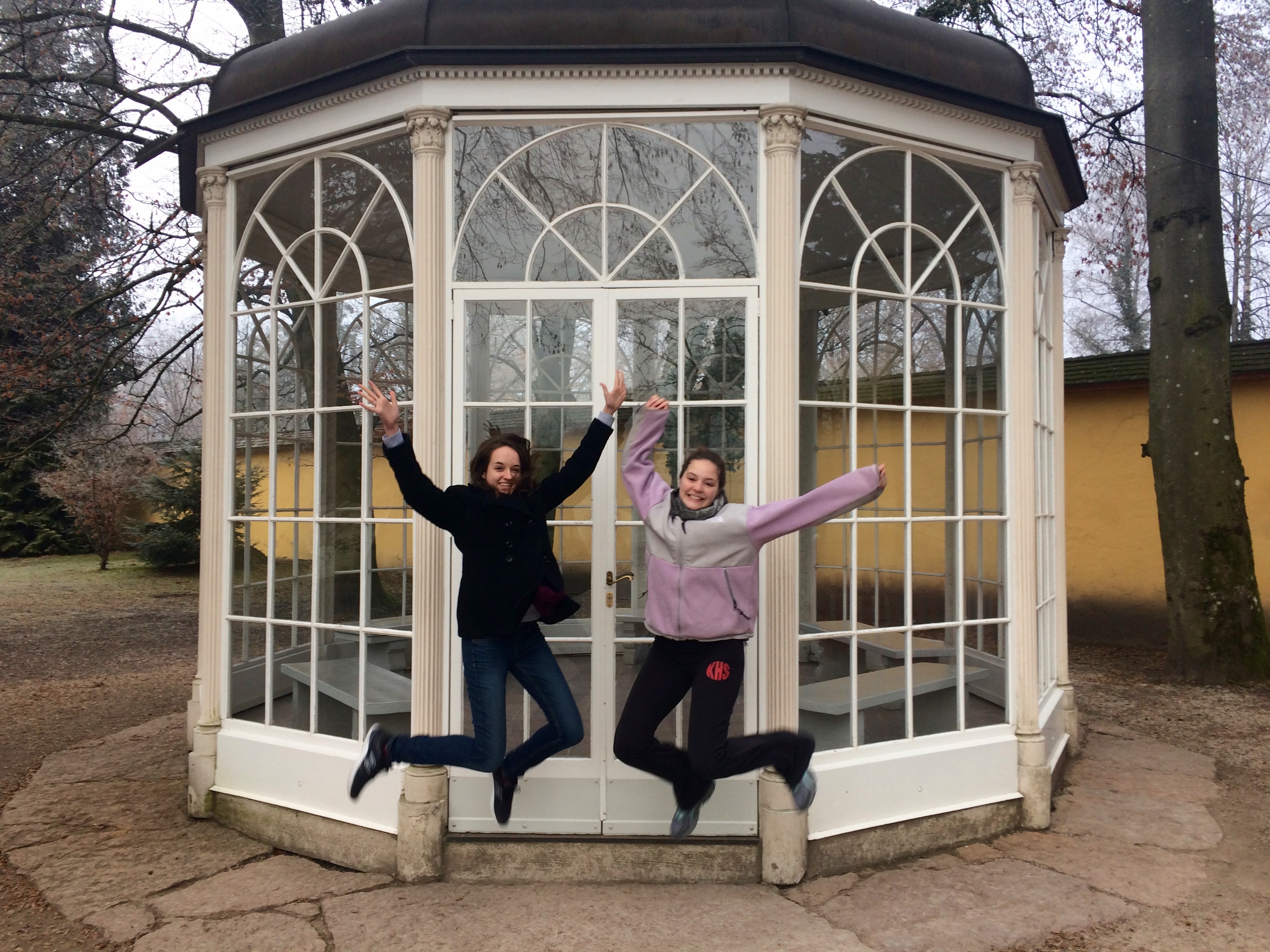 The tour guide said we needed a jumping picture.