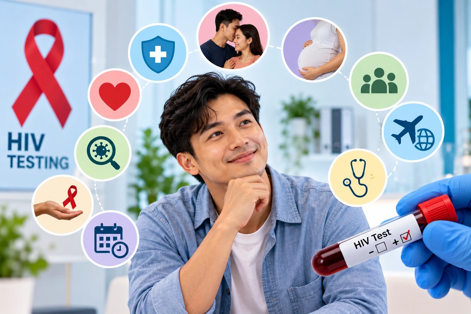 HIV Testing Awareness Healthcare Collage