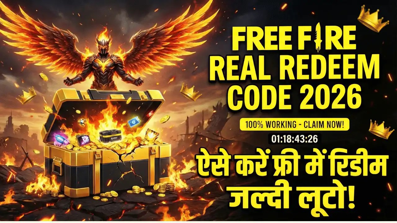 Free Fire Real Redeem Code 2026: आज के फ्री कोड यहाँ, अभी रिडीम करें और पाएं एक्सक्लूसिव रिवॉर्ड