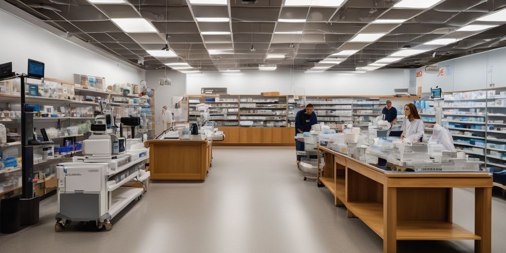 medical equipment buyers shopping in a store