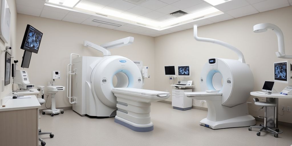 Modern medical imaging room with advanced equipment