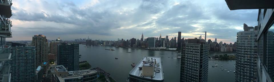 A panoramic shot from the balcony