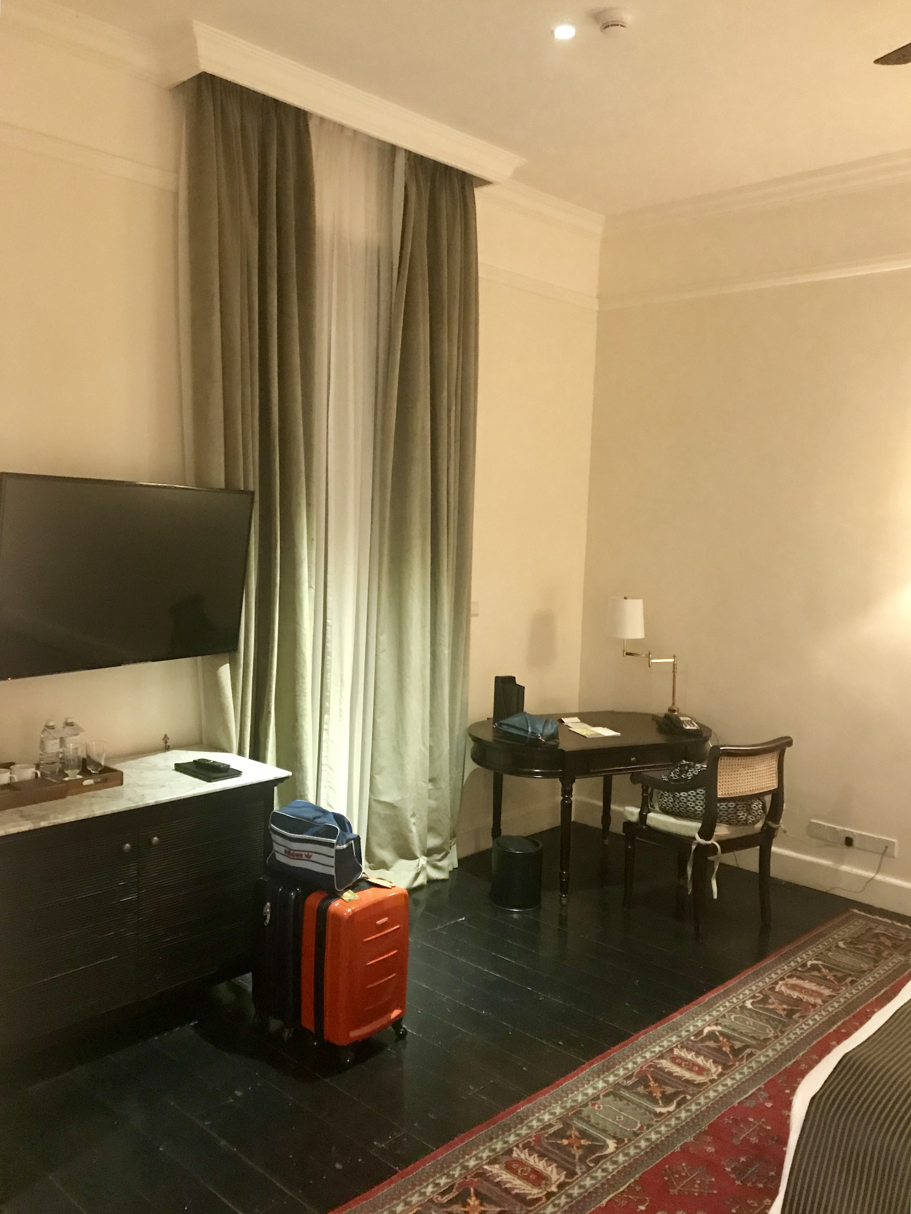 looking away from it