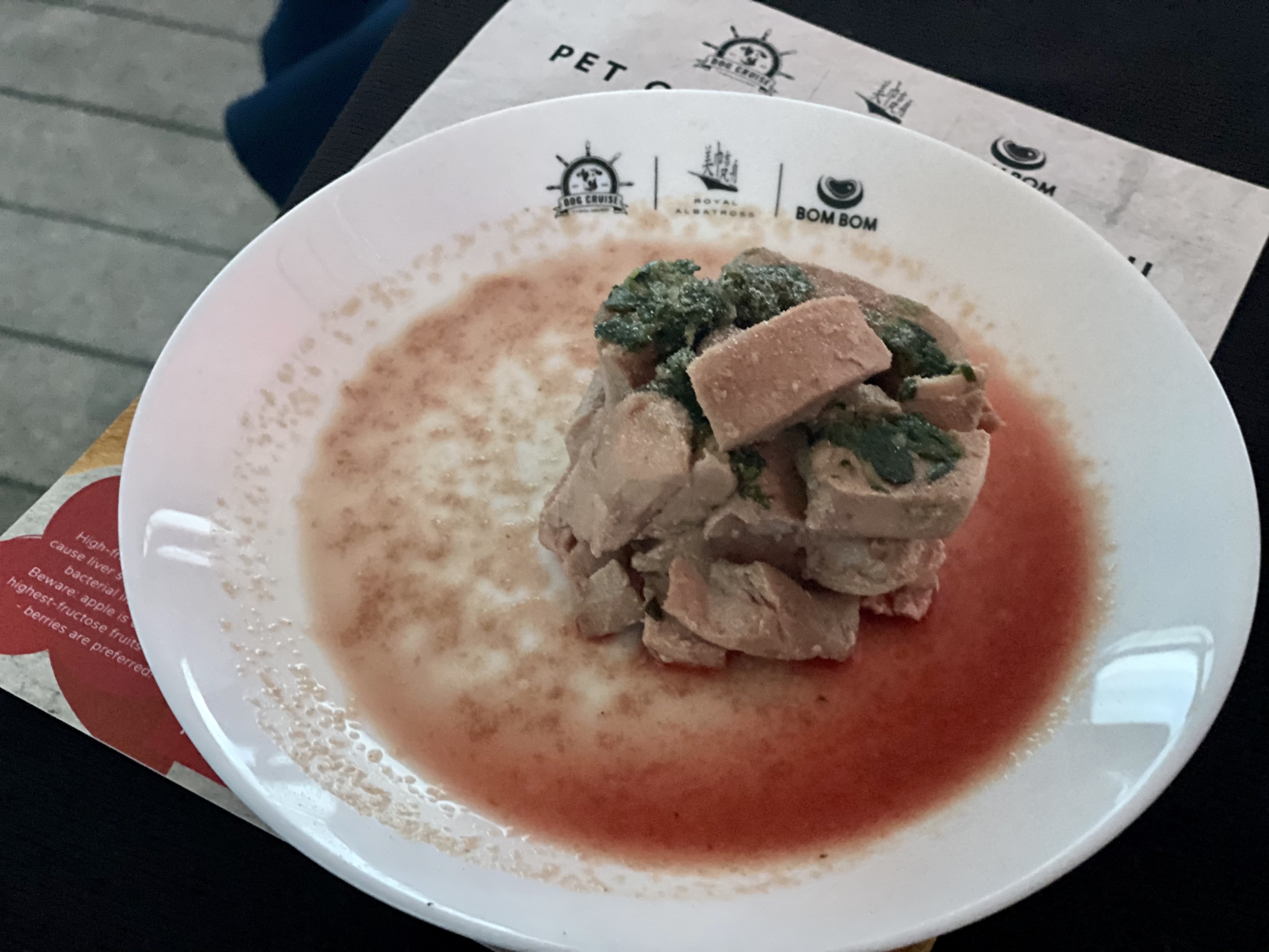 Now some duck for the dog