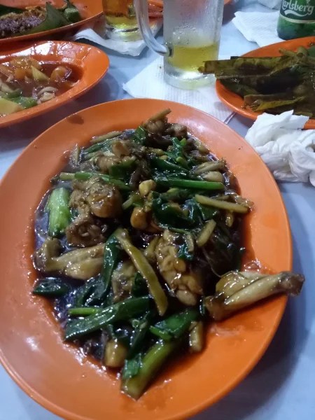 Ginger and onion frog in Malaysia