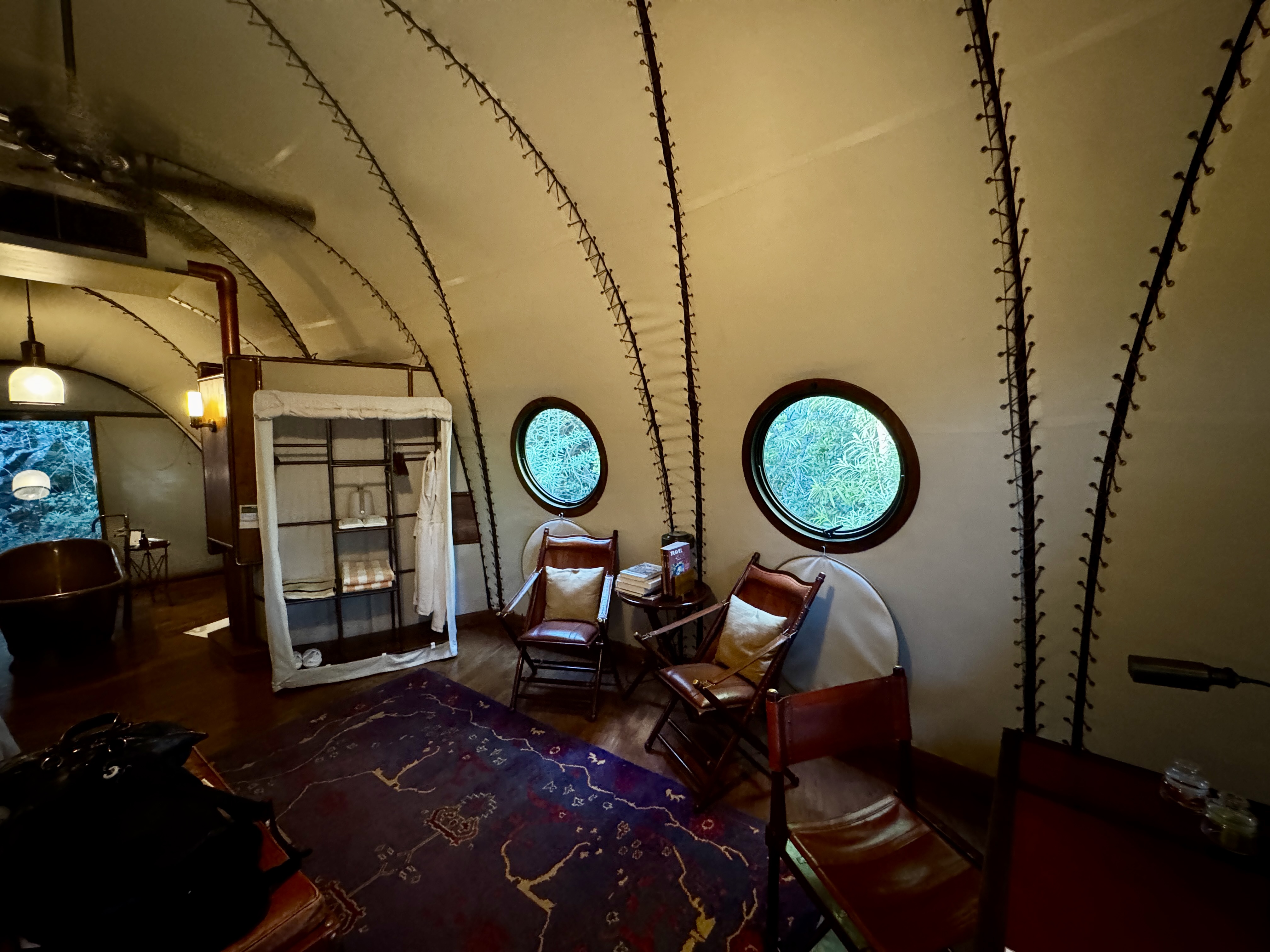 The lounge area