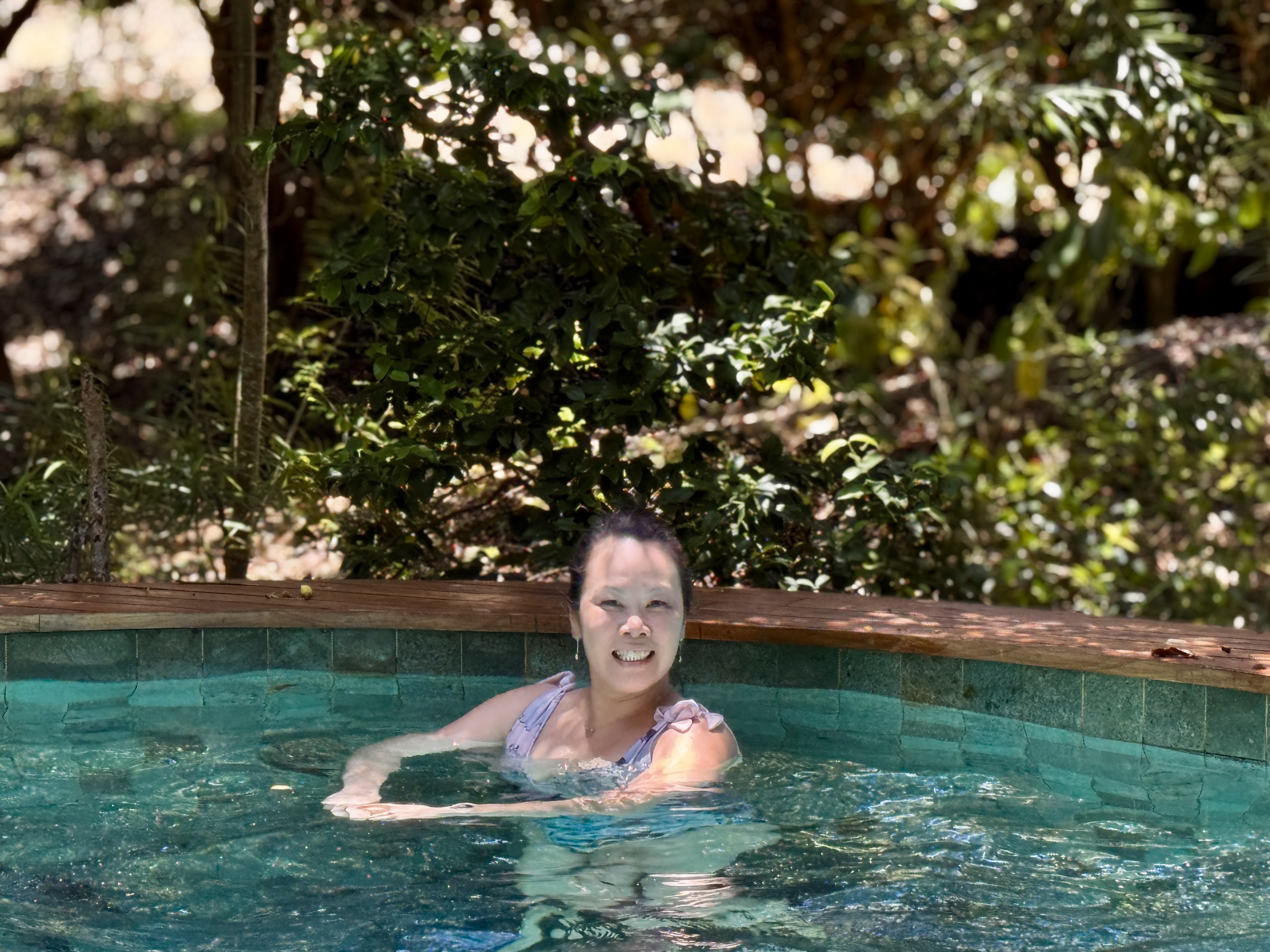 Hanging out in the pool