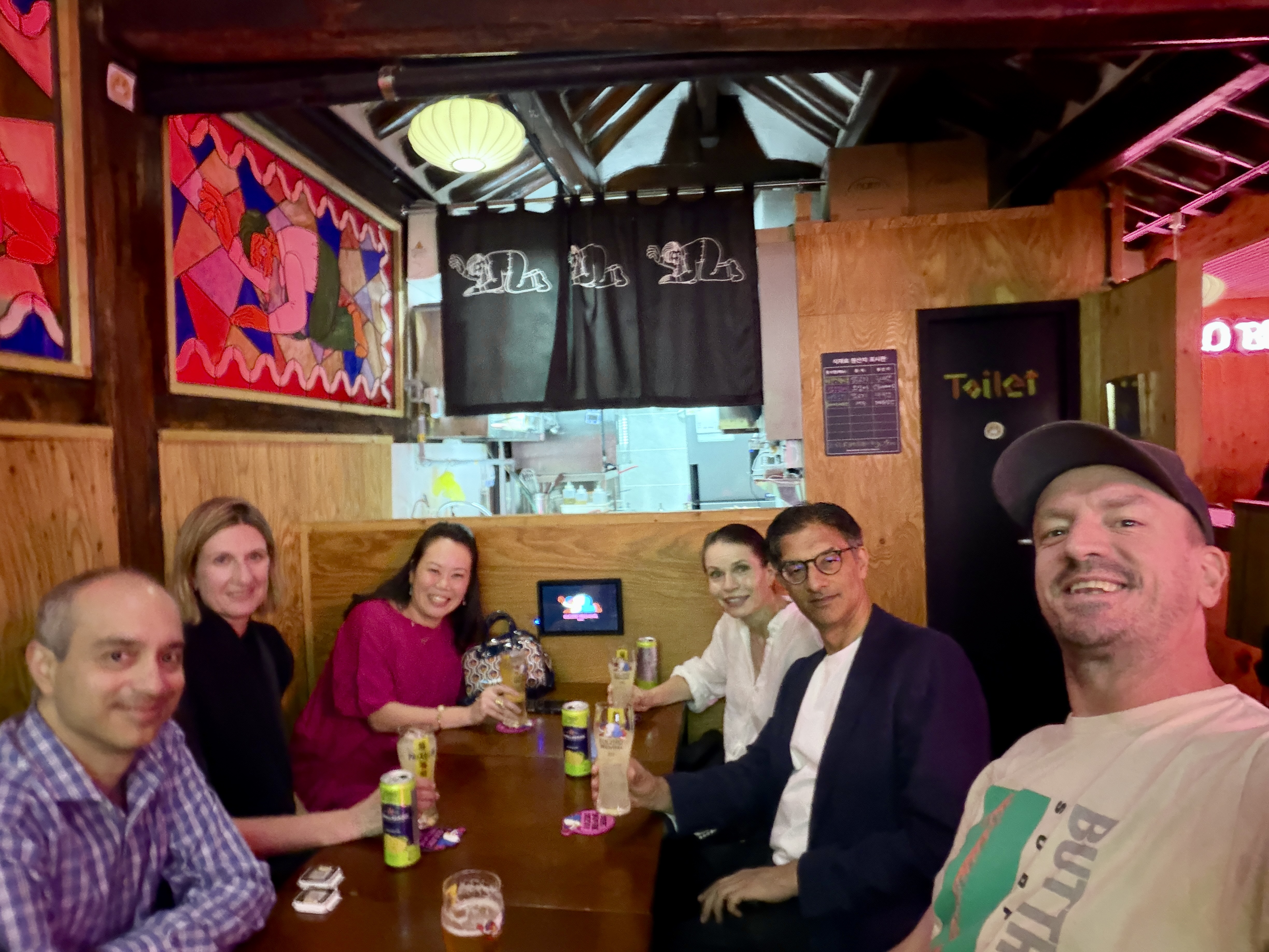 A blurry shot inside Euljiro Brewers with our mates