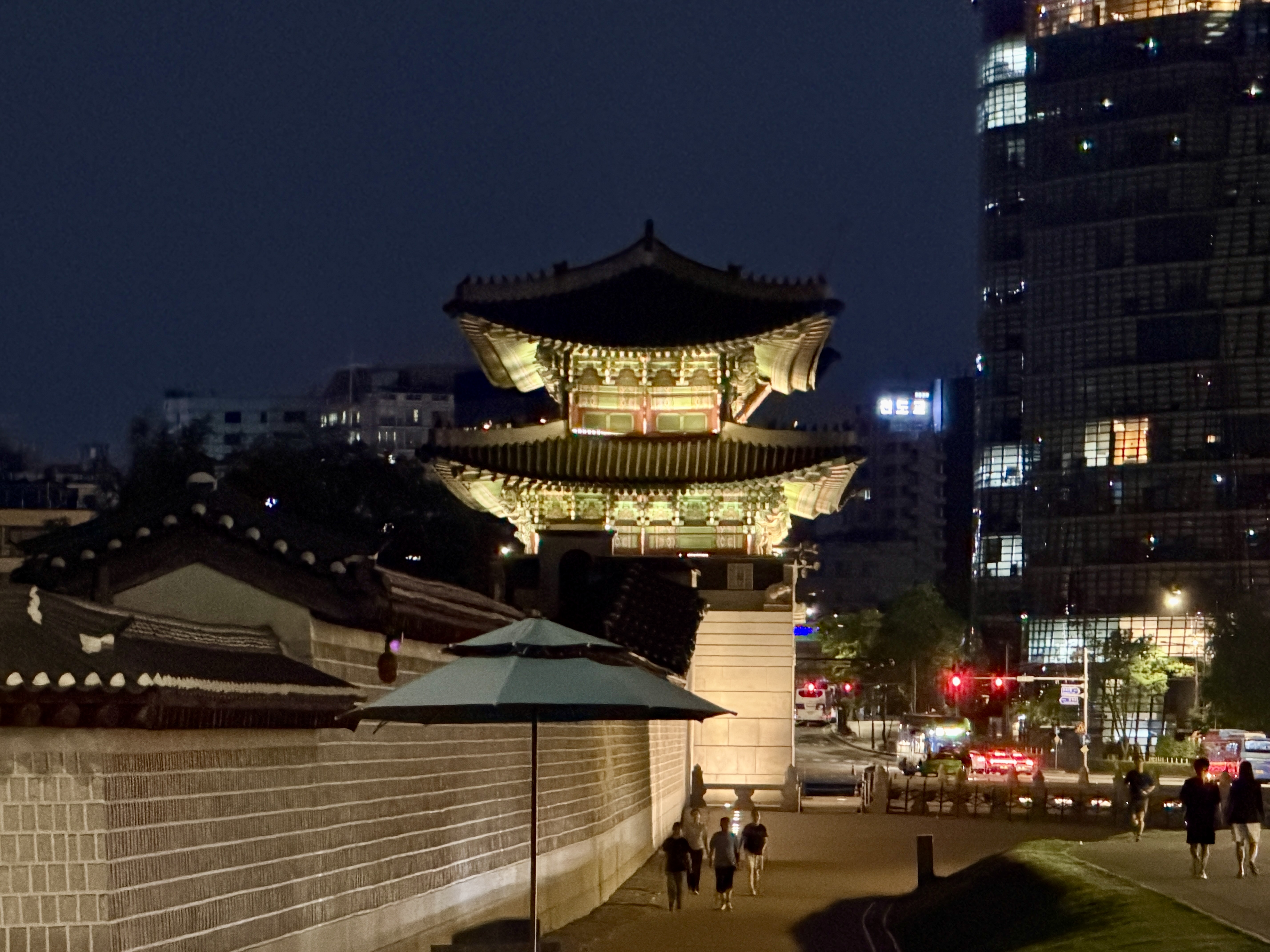 Passing a palace afterwards