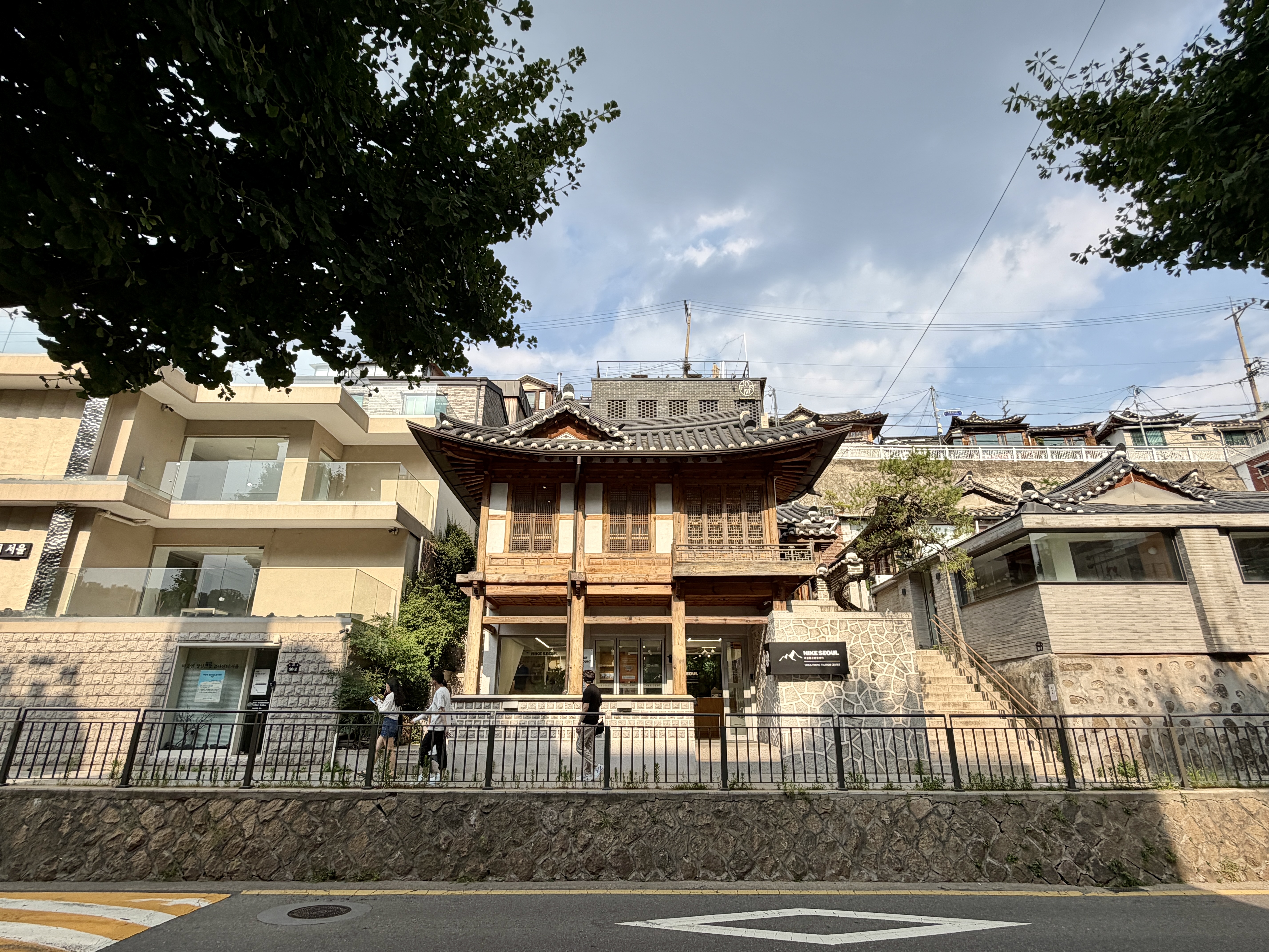 A mix of traditional and new buildings