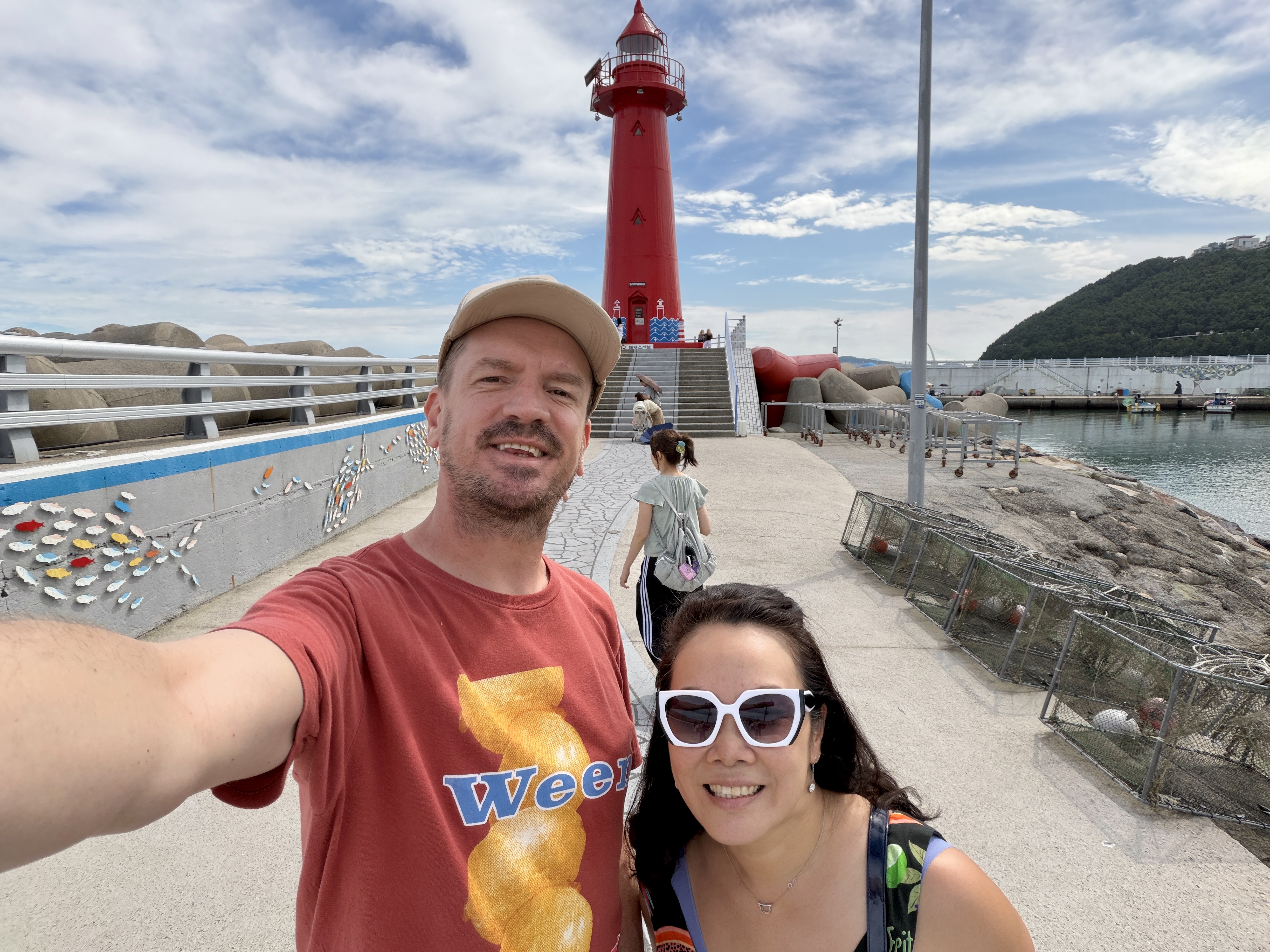 Selfie in front of another
