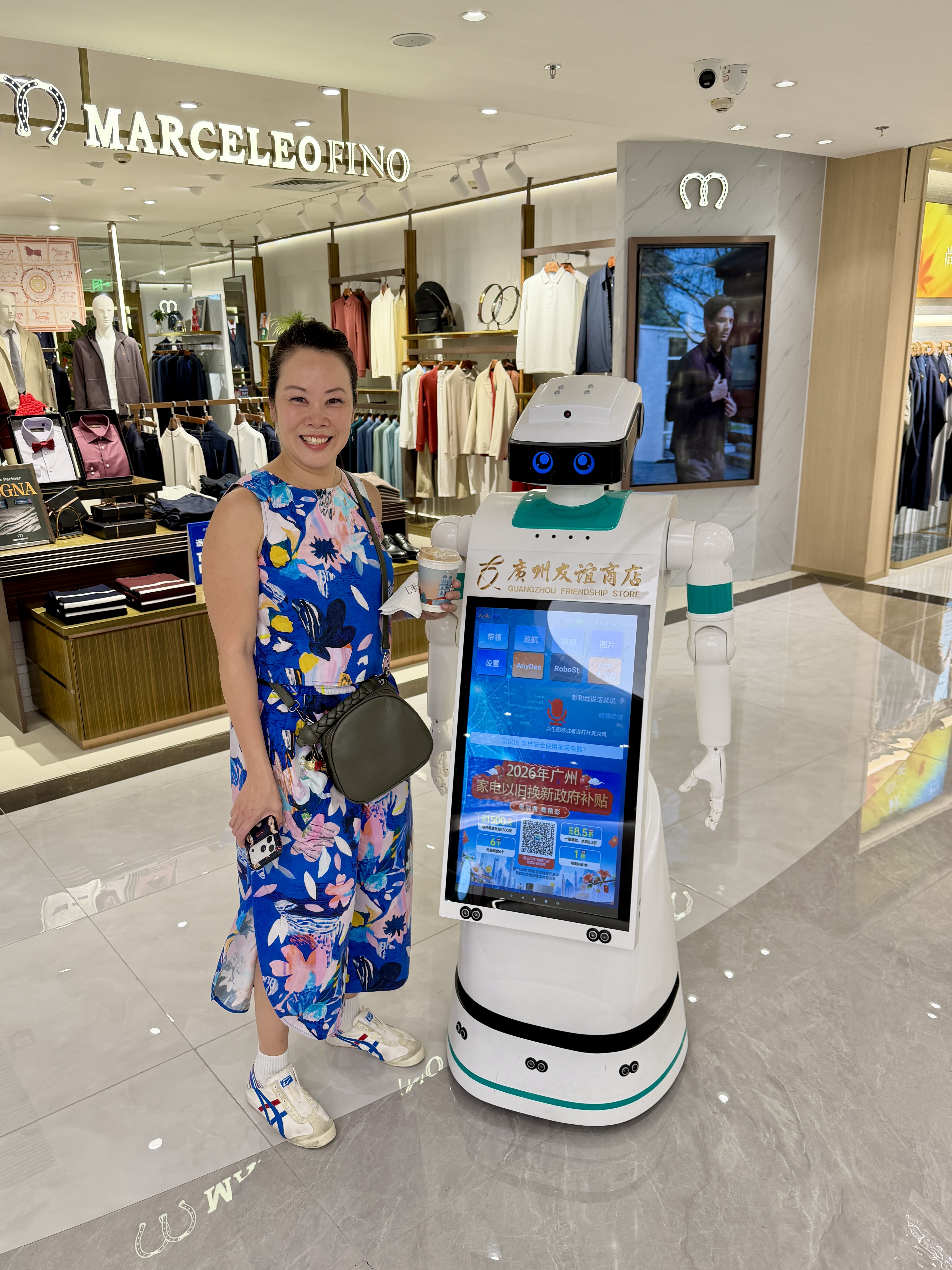 Anna and her mechanical assistant