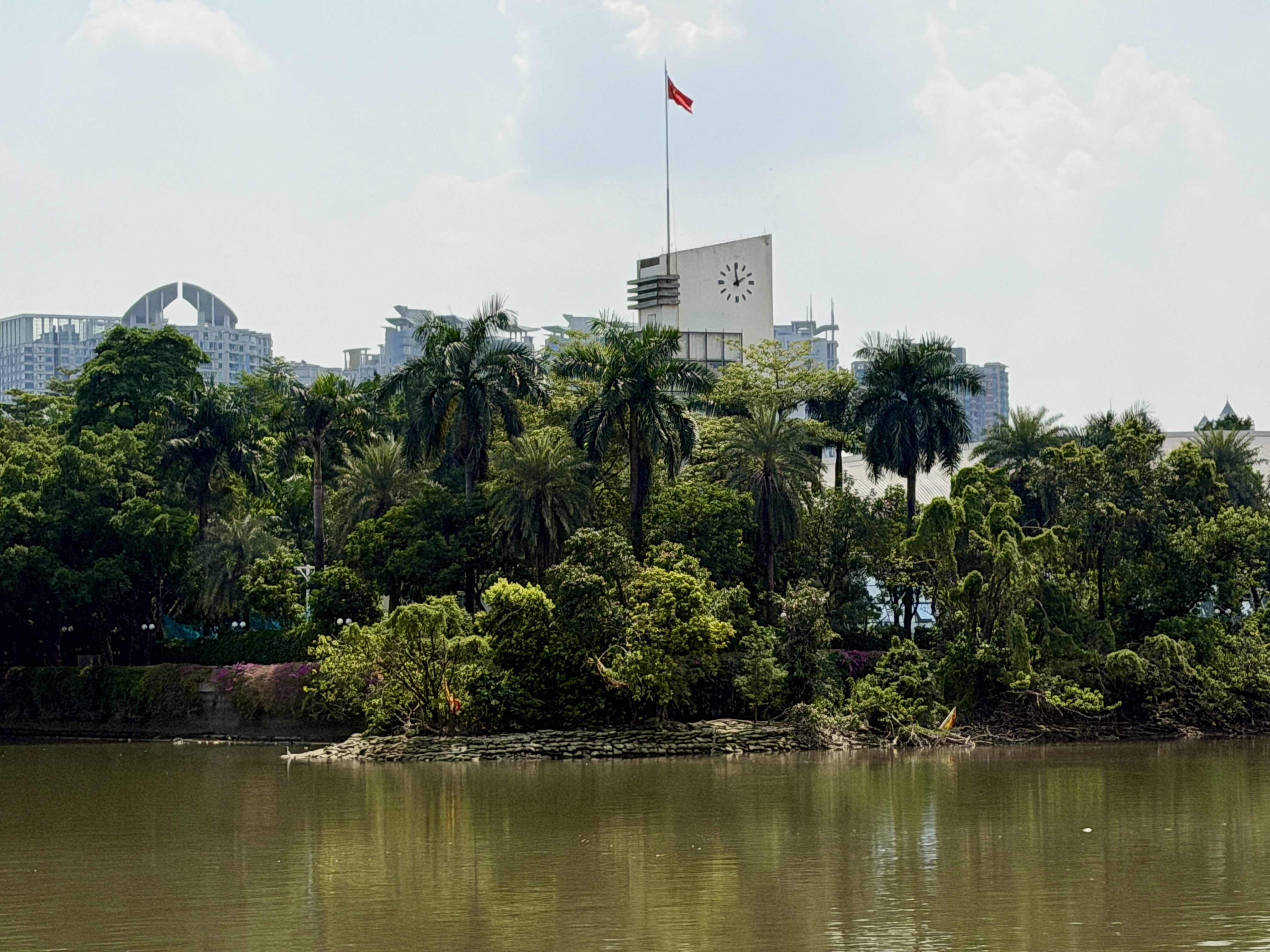 A small island in the river