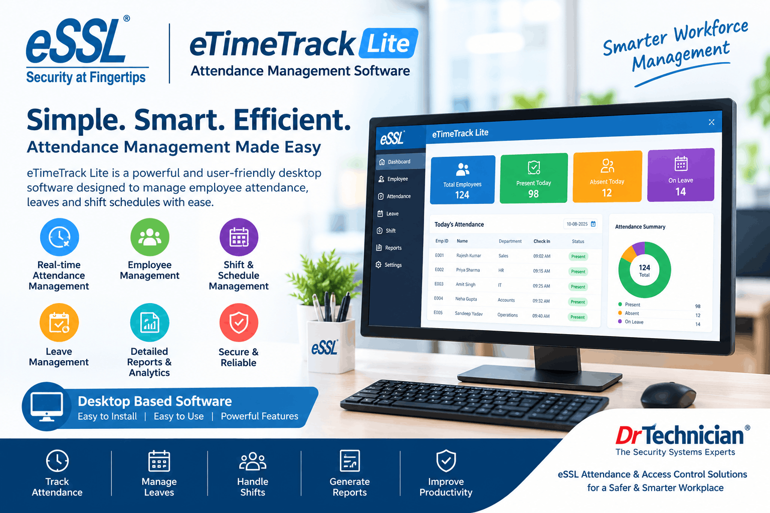 eSSL etimetracklite desktop license key