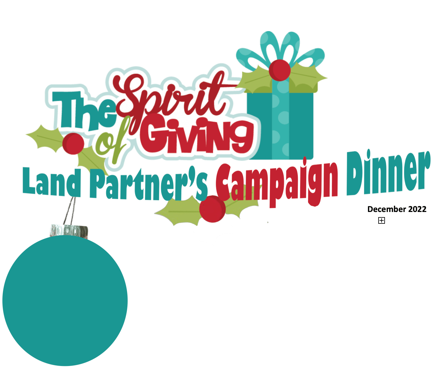 The Spirit of Giving Land Partner’s Dinner Drug Alternative Program