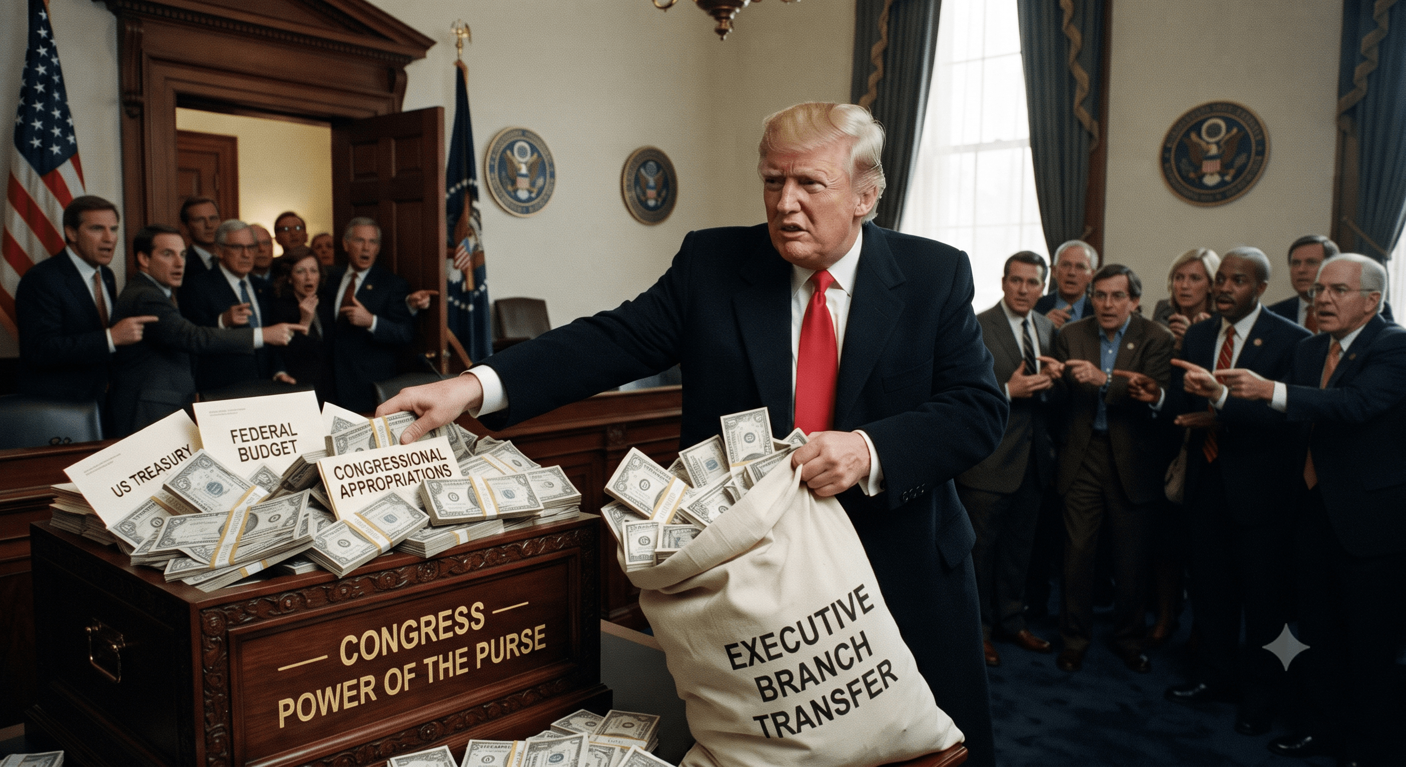 Trump Stealing Our Money, from Congress — The Executive Seizure of the Power of the Purse – DWD Editorial – Parts 1 and 2