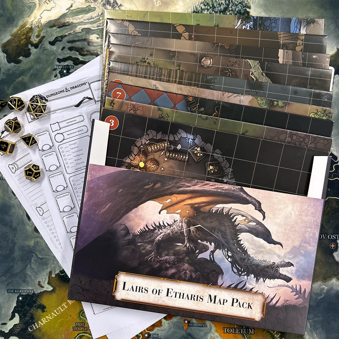 Grim Hollow Lairs Of Etharis Map Pack Dryad Games GHMG