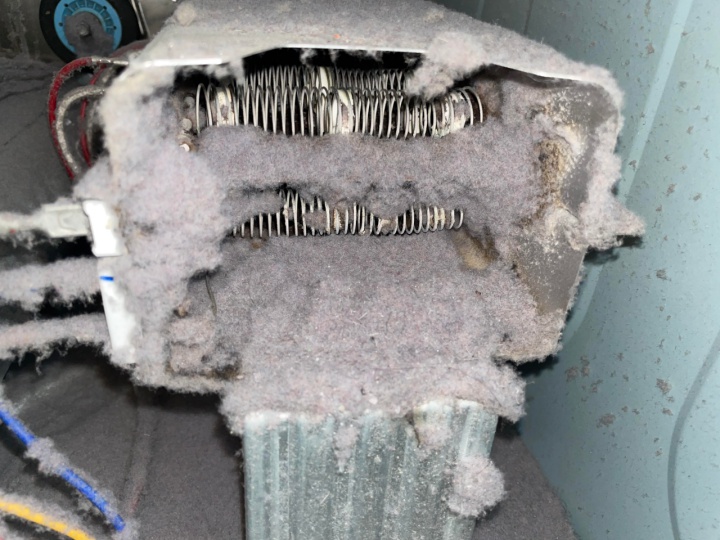 Lint build up inside dryer discount