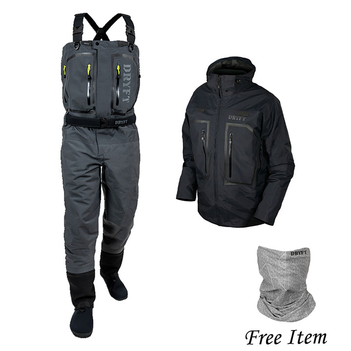 Primo Zip Wader & Primo Rain Jacket Bundle - DRYFT™ Fishing Waders