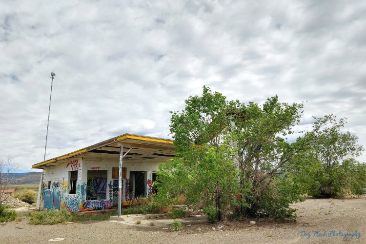 Abandoned Whiting Bros Gas Station near Grants, New Mexico.