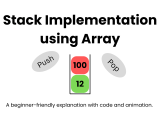Stack Implementation Using Array Learn Stack In Dsa With Js C