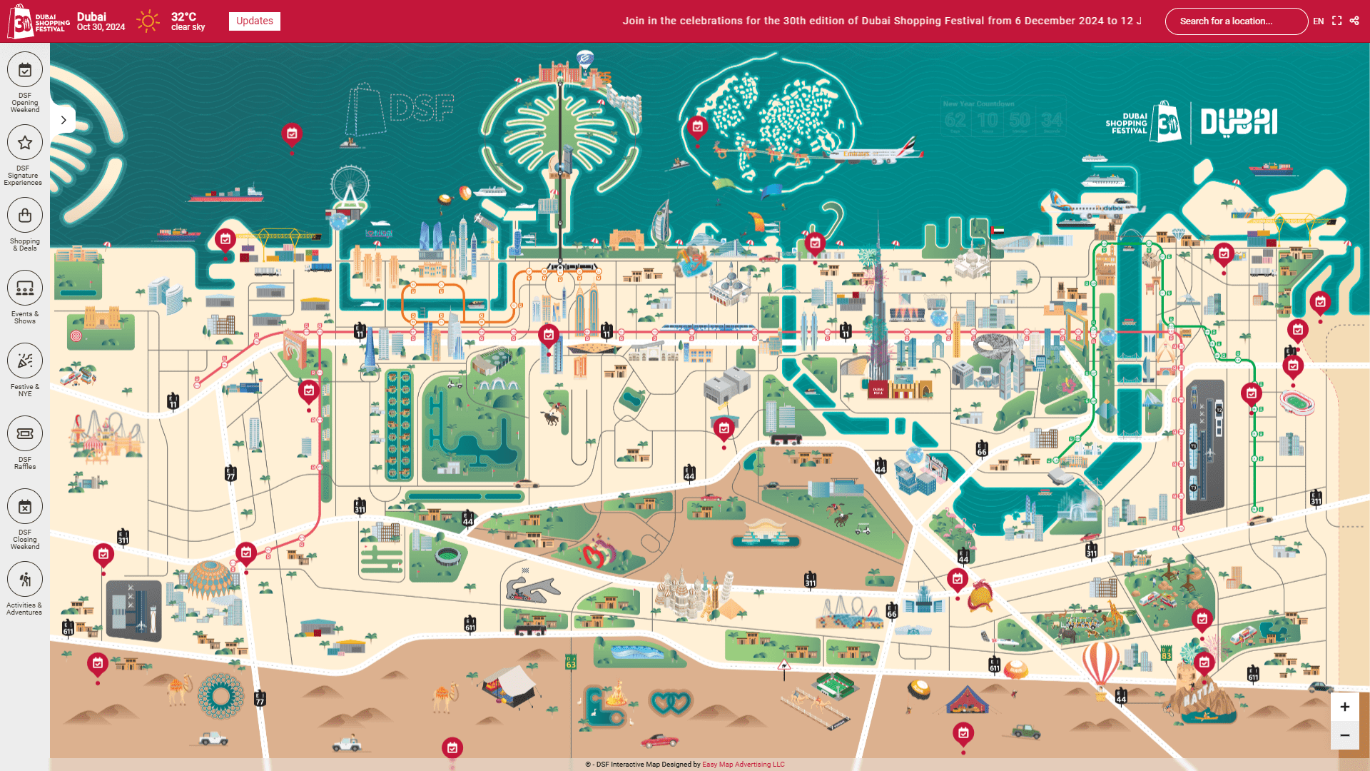 Dubai City Map For Tourist 60 Photos Morilly Com DSF Interactive Map 1.webp
