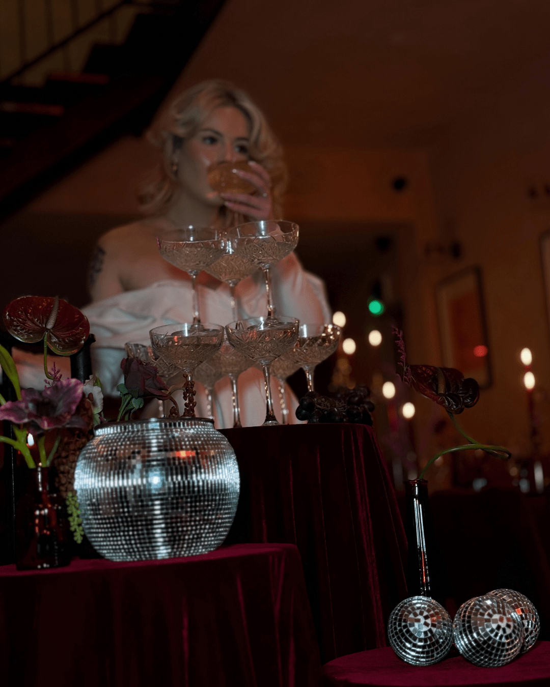 Burgundy Wedding Midlands Luxury Wedding Content Creator