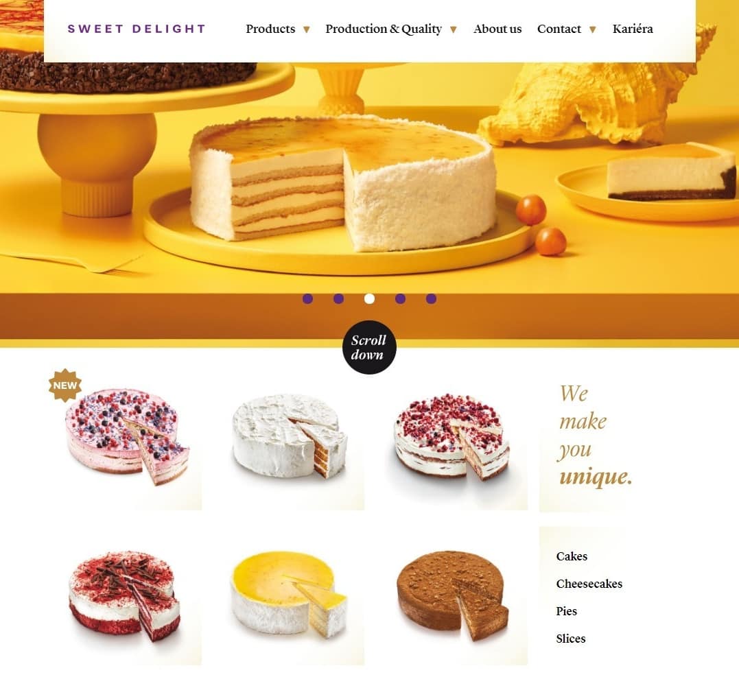 Cake Shop Website Template