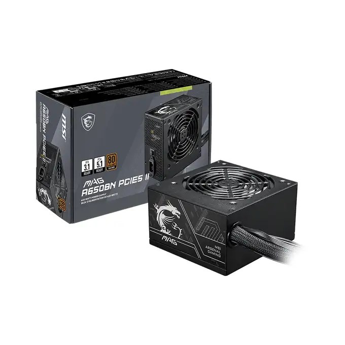 MSI 650W BRONZE STA MAG A650BN PCIE5 II