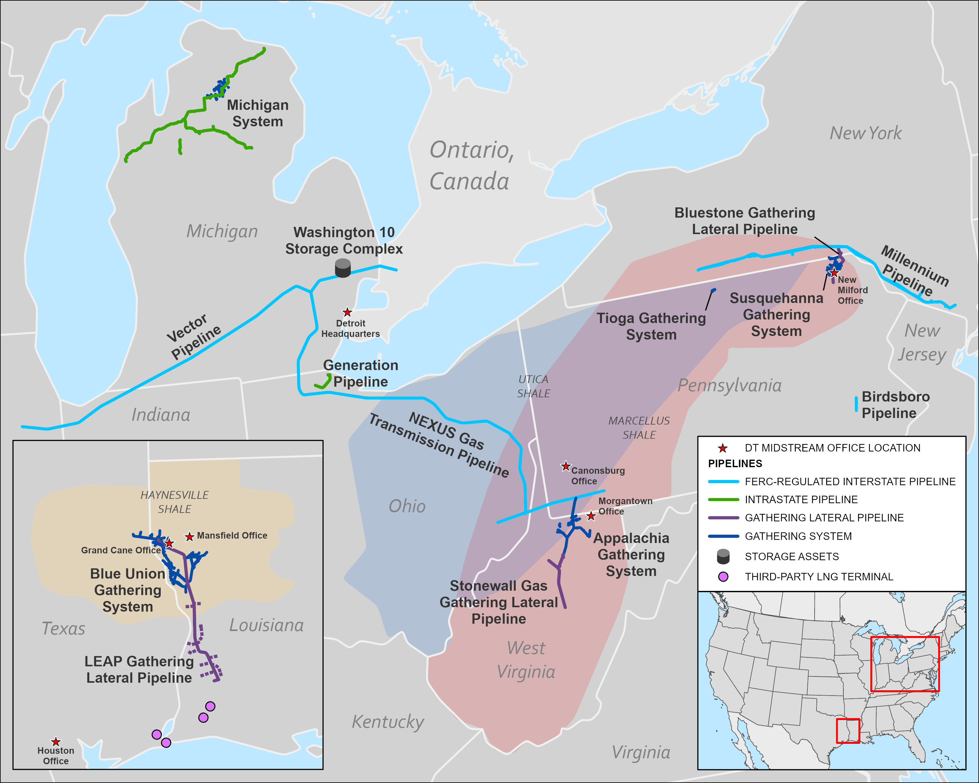 Us Natural Gas Pipeline Map Whole Assets Oveview V2 2023 