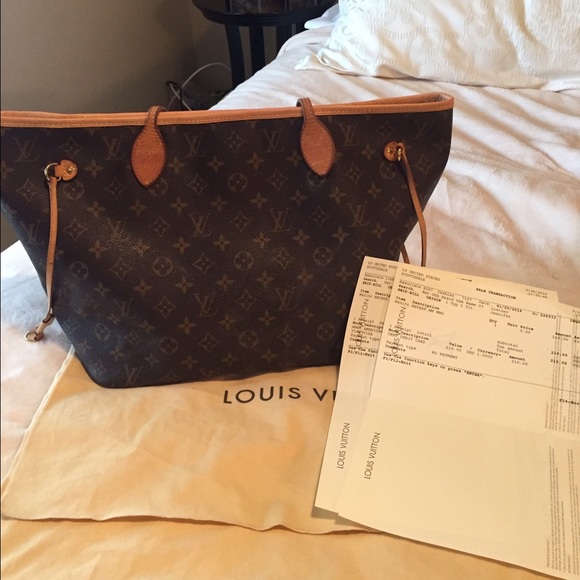louis vuitton bags authentic w receipts louis vuitton neverfull mm
