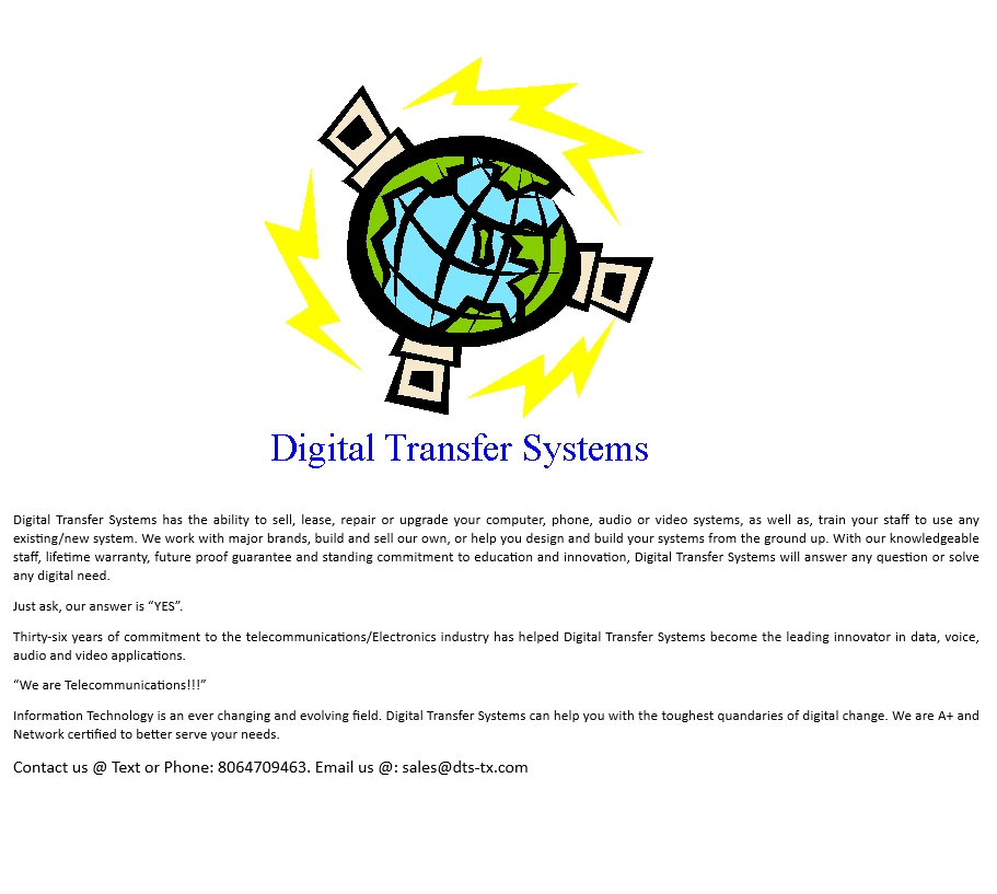 DIGITAL TRANSFER SYSTEMS