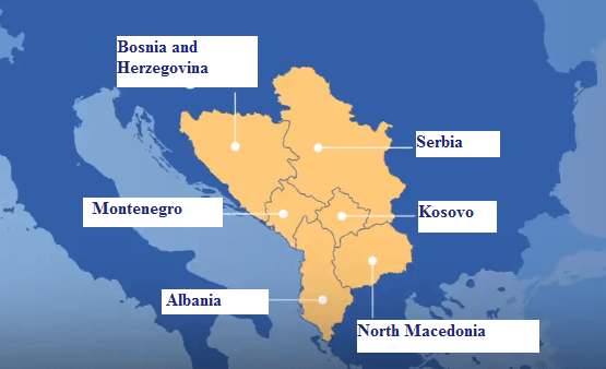 Of W Balkans 6 Countries Kosovo To Have Best GDP In 2026 And 2027 Balkan Map 