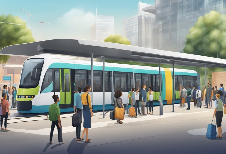 People and resources gather at Knowledge Village tram station